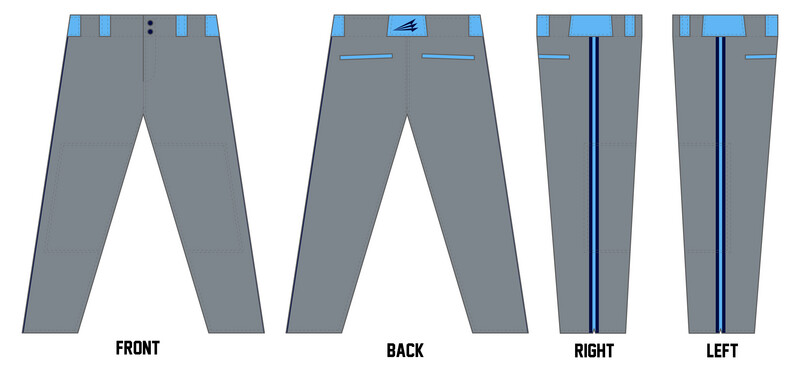NY Wolves Custom Long Athletic Baseball Pant #BP9H
