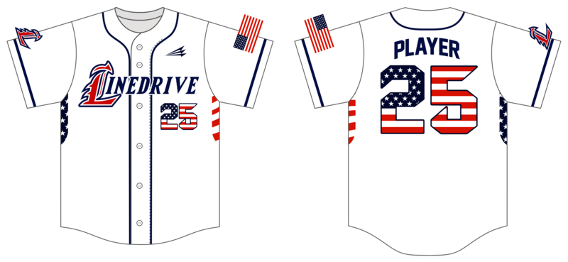 Line Drive Custom HexaFlex Baseball Jersey #J12B