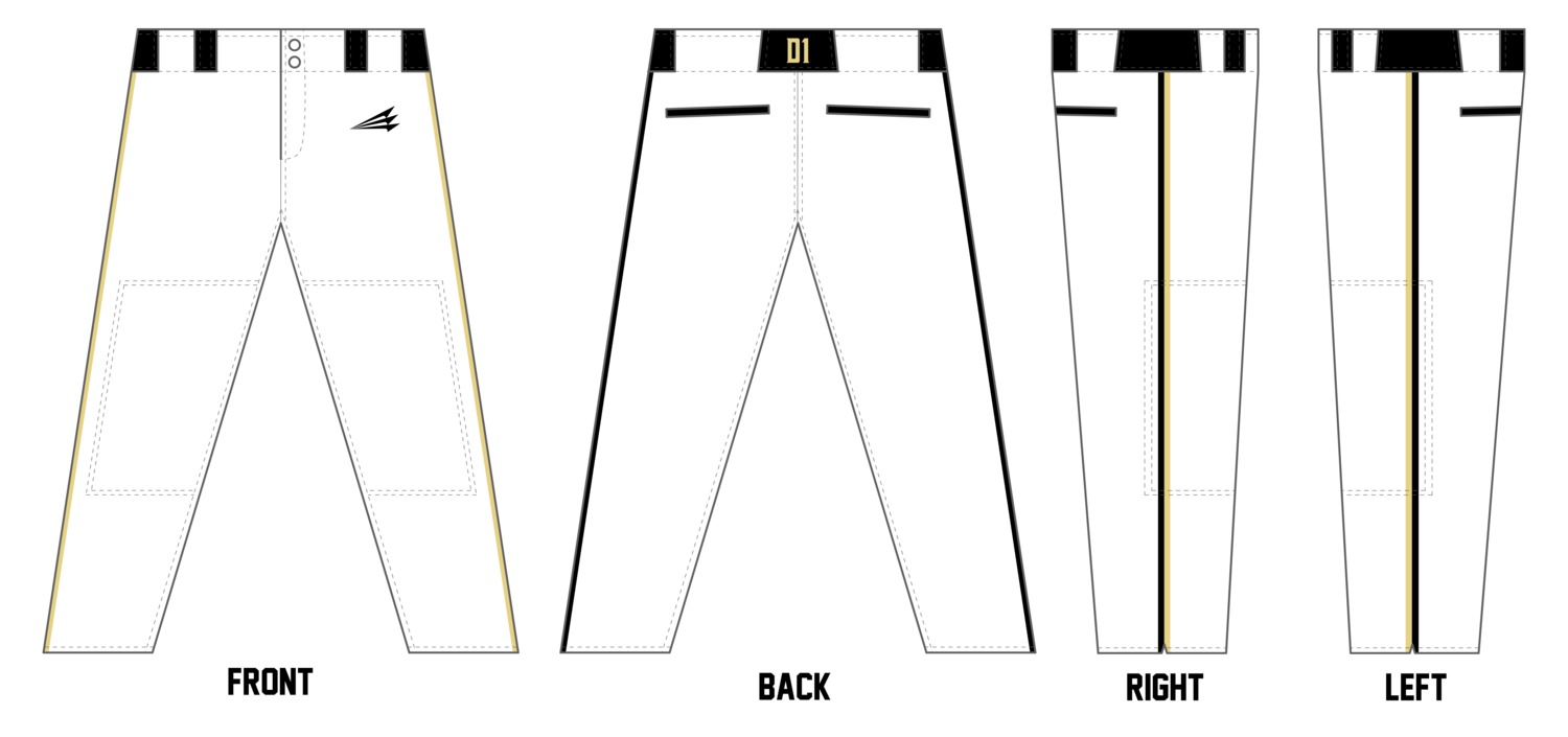 D1 National Custom Long Relaxed Baseball Pant #BP2d