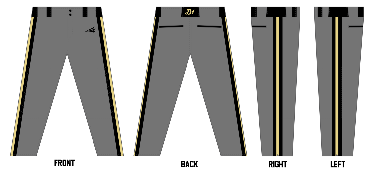 D1 National Custom Long Relaxed Baseball Pant #BP3e