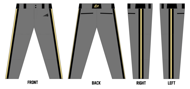 D1 National Custom Long Relaxed Baseball Pant #BP3e
