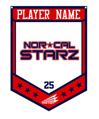 Norcal Star Lettering Red Norcal Stars
