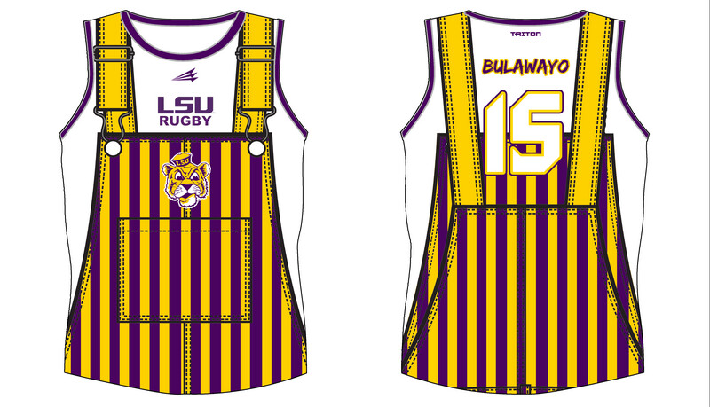 LSU Rugby Custom MATERIAL Singlet #SN1