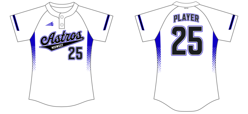 Midwest Astros Avon Custom HexaFlex Softball Jersey #J29B