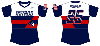 Midwest Astros Academy Custom HexaFlex Softball Jersey #J32