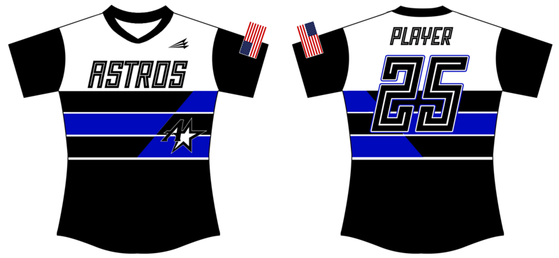 Midwest Astros Avon Custom HexaFlex Softball Jersey #J31