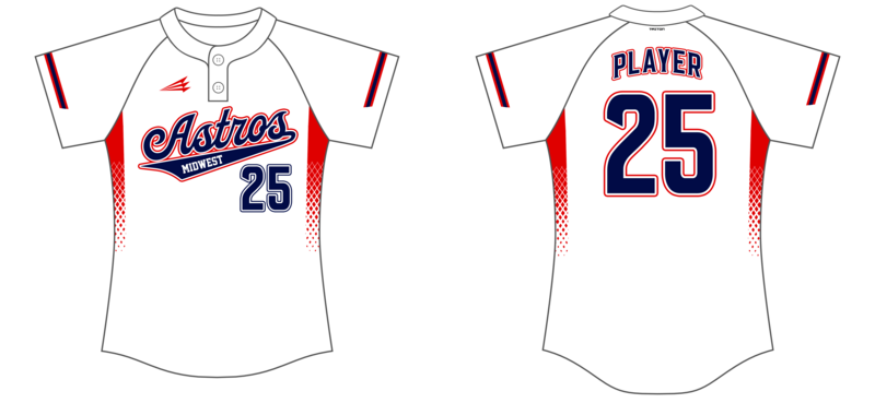Midwest Astros Academy Custom HexaFlex Softball Jersey #J30B