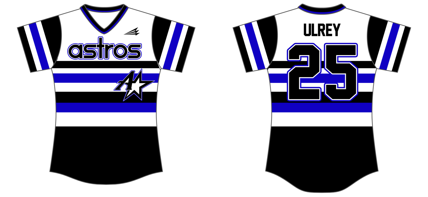 Midwest Astros Academy Custom HexaFlex Softball Jersey #J24