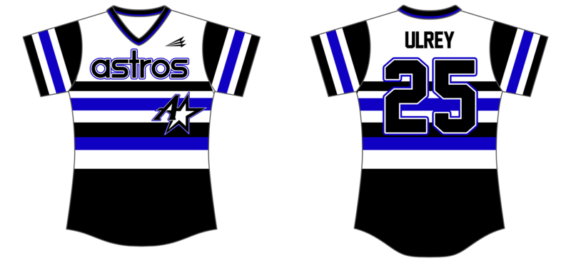 Midwest Astros Avon Custom HexaFlex Softball Jersey #J23