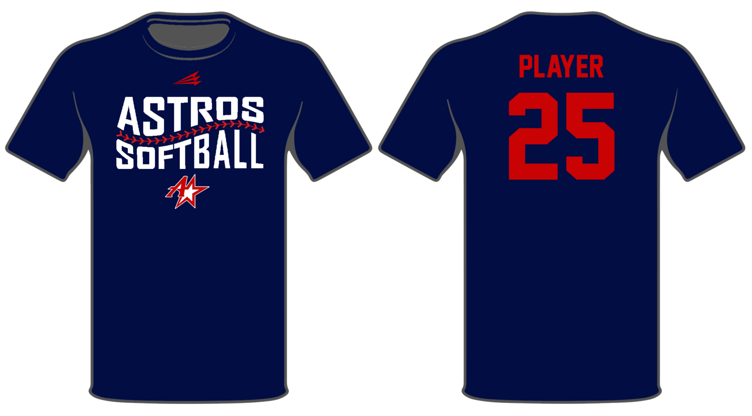 Midwest Astros Academy Custom HyperTee #HT3