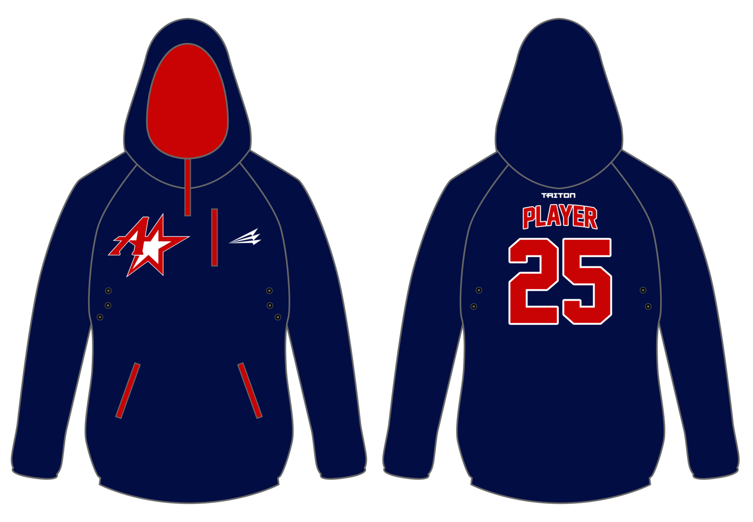Astros Midwest Academy Custom Gladiator Hoodie #GH1