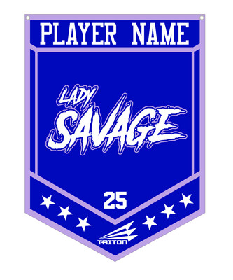 St. Bernard Lady Savage Custom Banner #CB1