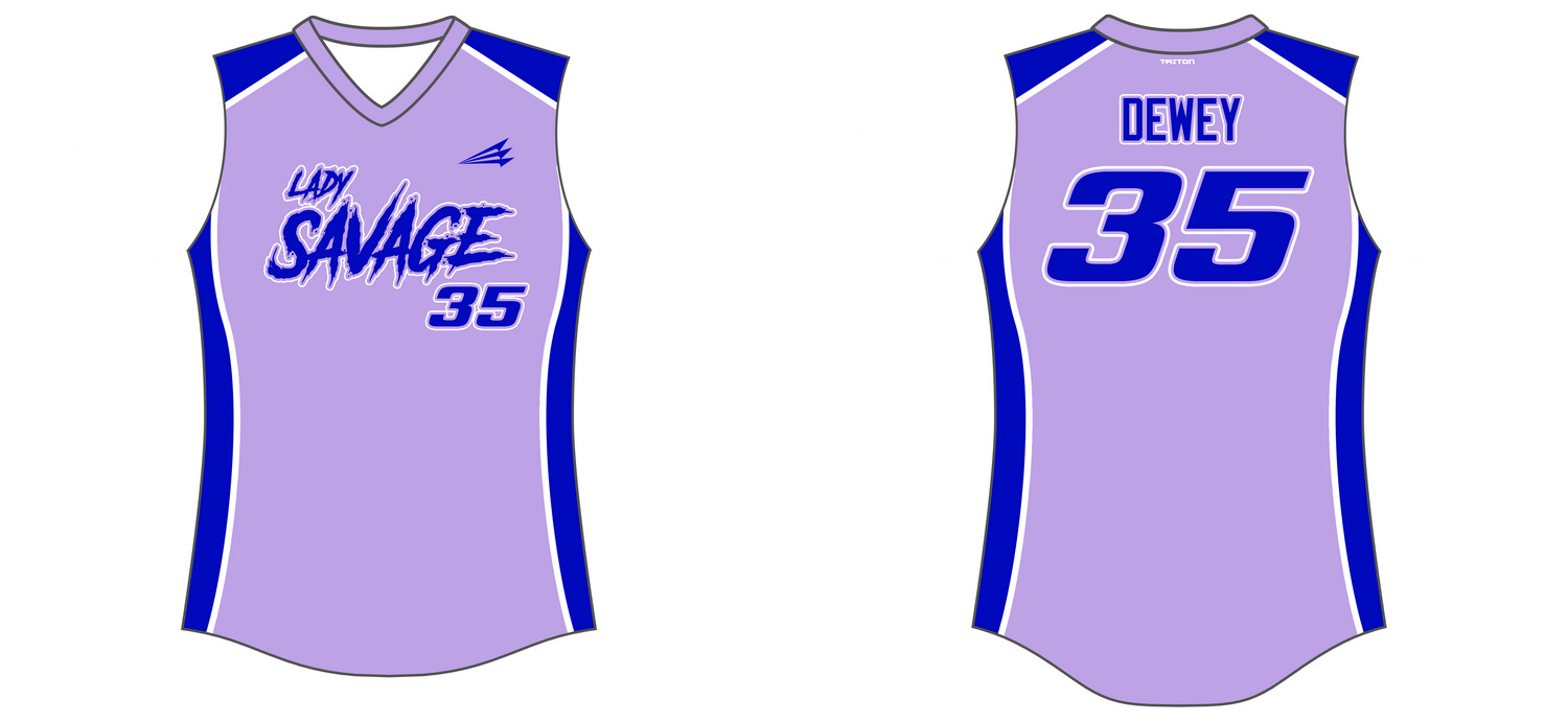 St. Bernard Lady Savage Custom HexaFlex Softball Jersey #J3D