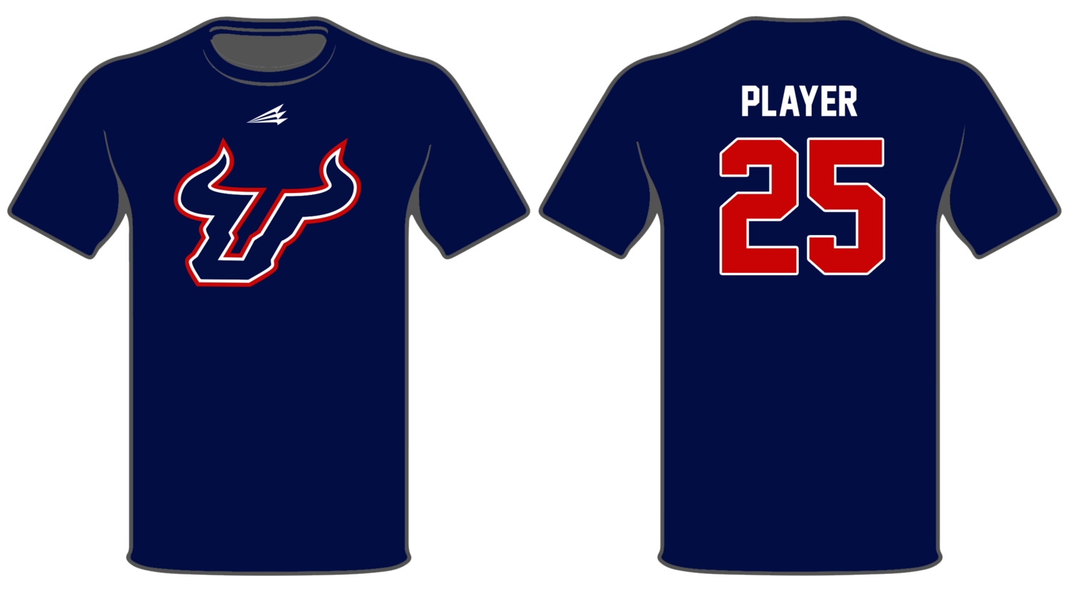 Bulls Baseball Custom HyperTee #HT1