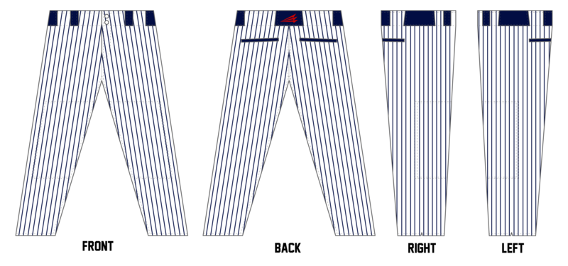 Foothill Warriors Custom Relaxed Baseball Pant #BP2B