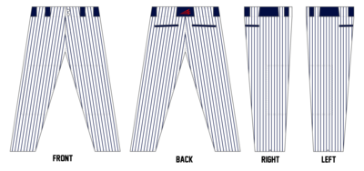 Foothill Warriors Custom Relaxed Baseball Pant #BP2B