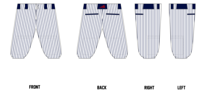 Foothill Warriors Custom Knicker Baseball Pant #BP2C