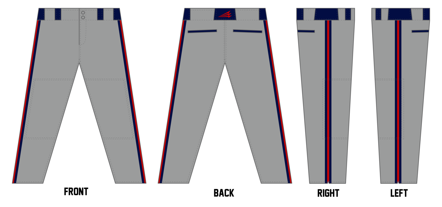 Foothill Warriors Custom Relaxed Baseball Pant #BP1B