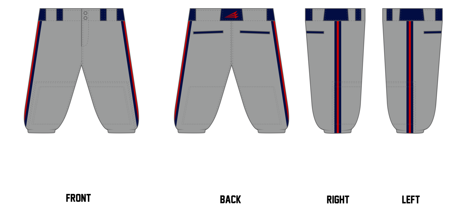 Foothill Warriors Custom Knicker Baseball Pant #BP1C