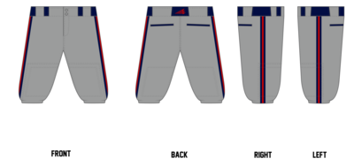 Foothill Warriors Custom Knicker Baseball Pant #BP1C