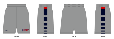 Foothill Warriors Custom Revolution Pocket Shorts #RV1
