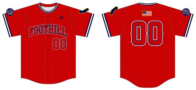 Foothill Warriors Custom NanoDri Baseball Jersey #J3D