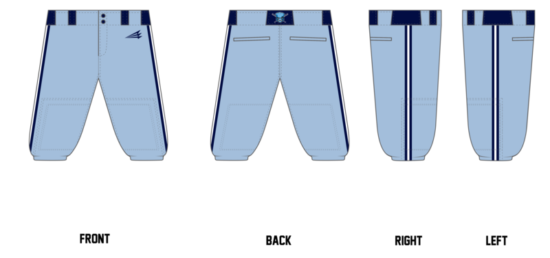 Blue Sox Sports Custom Knicker Baseball Pant #BP2IK