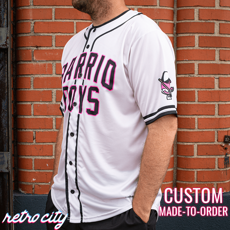 Barrio Boys Retro League Custom Baseball Jersey (Away) – Retro