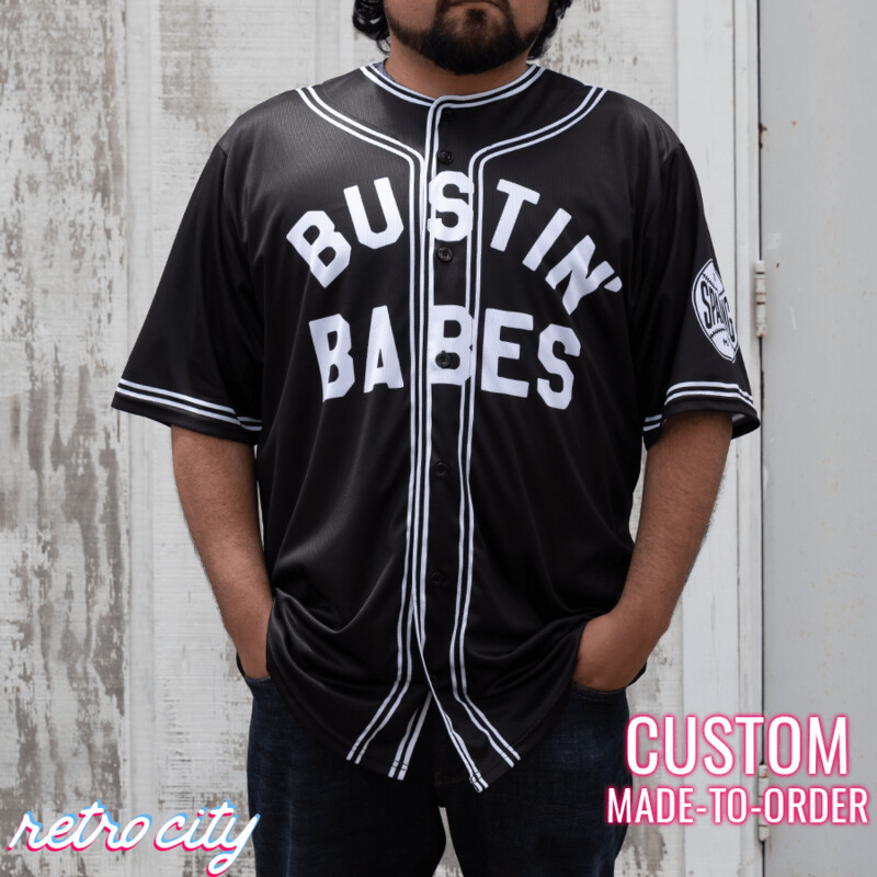 Bustin&#39; Babes 1927 Babe Ruth Custom Vintage Baseball Jersey