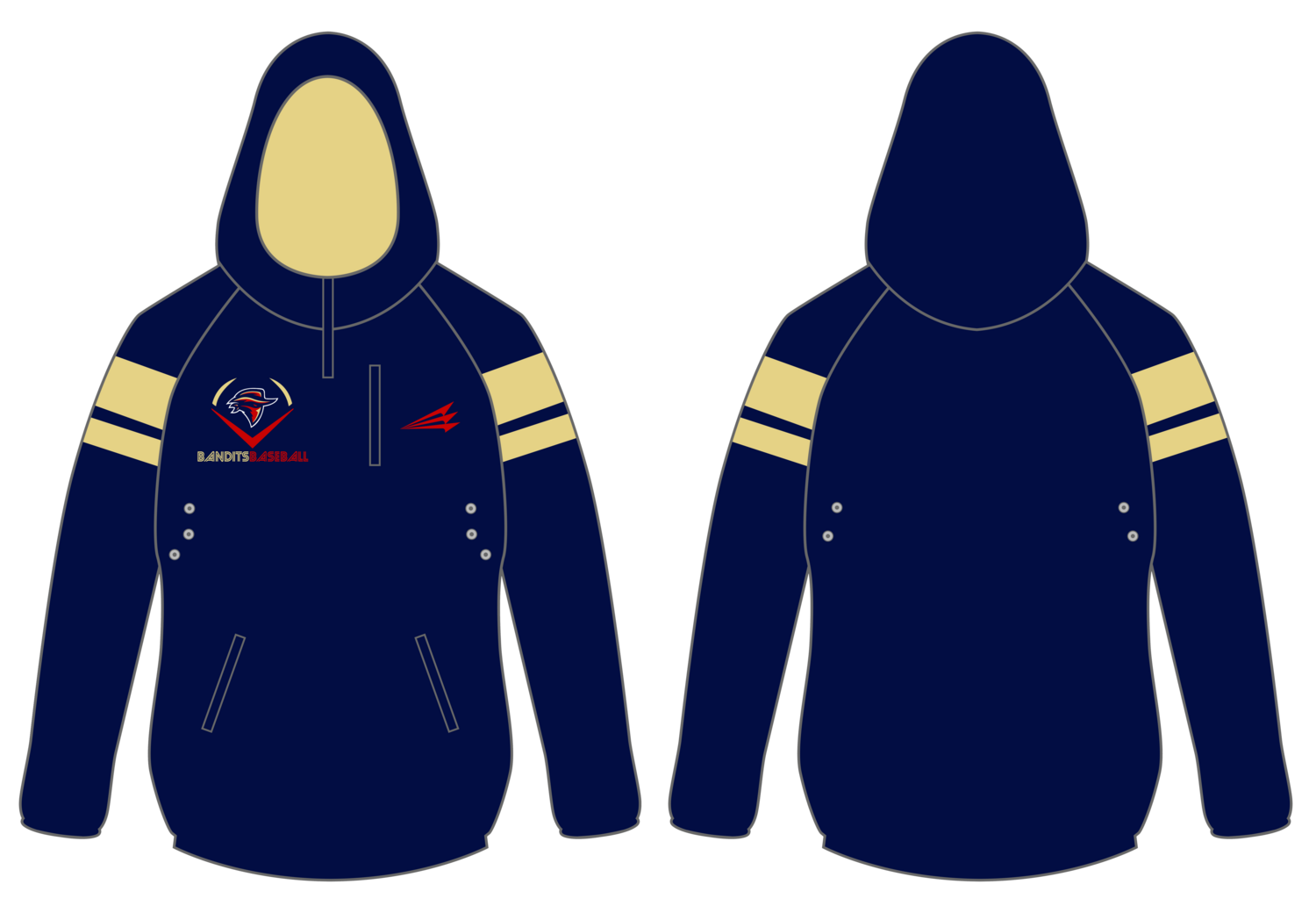 Boise Bandits Custom Gladiator Hoodie #GH1B