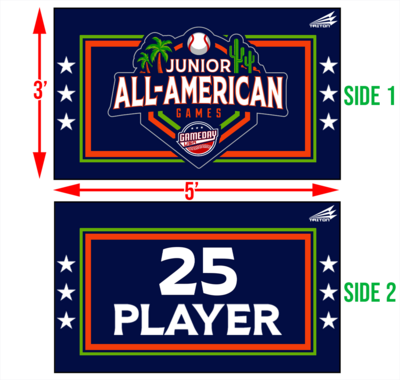 Game Day USA Junior All-Americans Double-Sided Fan Flag #FF1