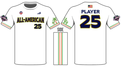EXTRA Game Day USA Junior All-Americans Custom HyperTee Game Jersey #HT2b