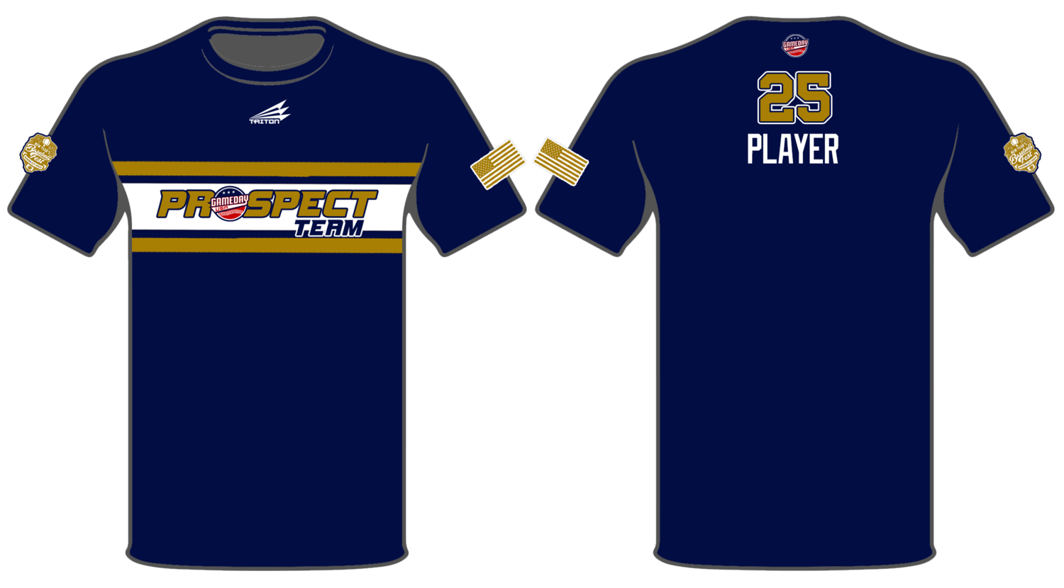 Game Day USA Prospect Team Custom Shortsleeve HyperTee #HT1