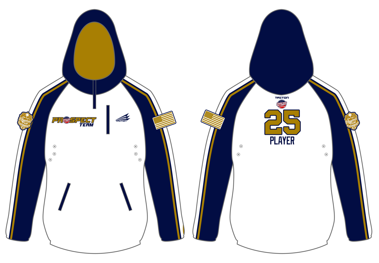 Game Day USA Prospect Team Custom Gladiator Hoodie #GH1