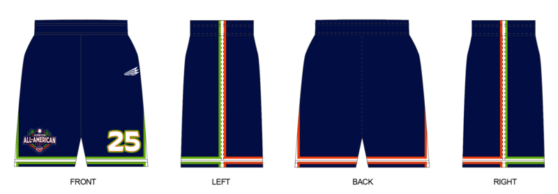 Game Day USA Junior All-Americans Custom Revolution Pocket Shorts #RV2