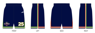 Game Day USA Junior All-Americans Custom Revolution Pocket Shorts #RV2