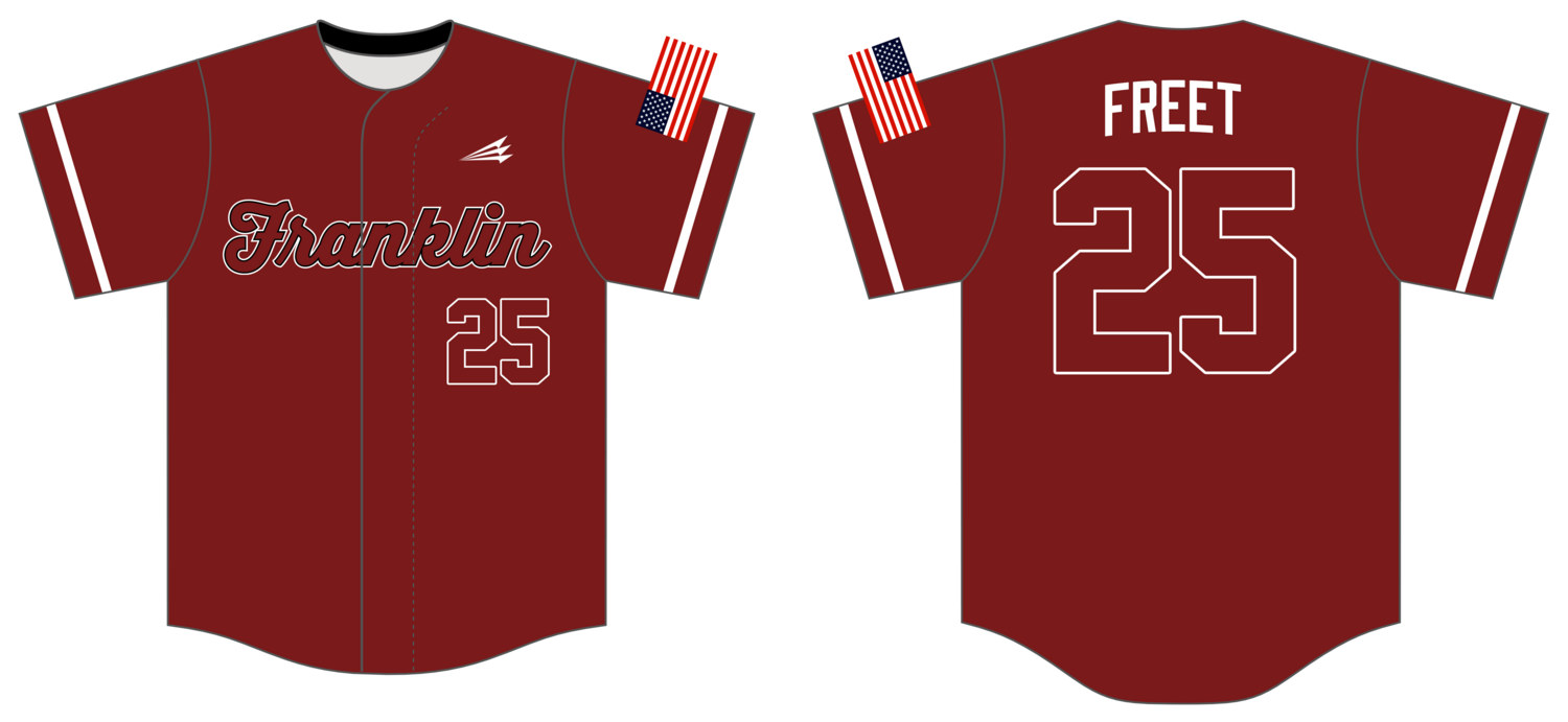 Franklin Cannons Custom HexaFlex Baseball Jersey #J2