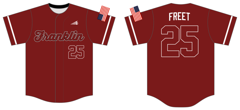 Franklin Cannons Custom HexaFlex Baseball Jersey #J2