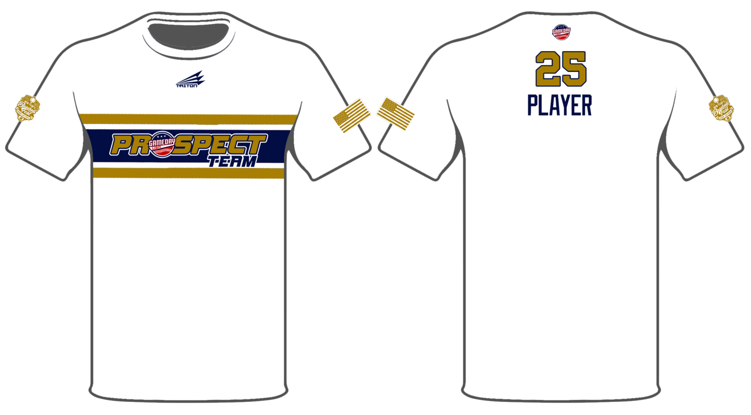 Game Day USA Prospect Team Custom Shortsleeve HyperTee #HT2