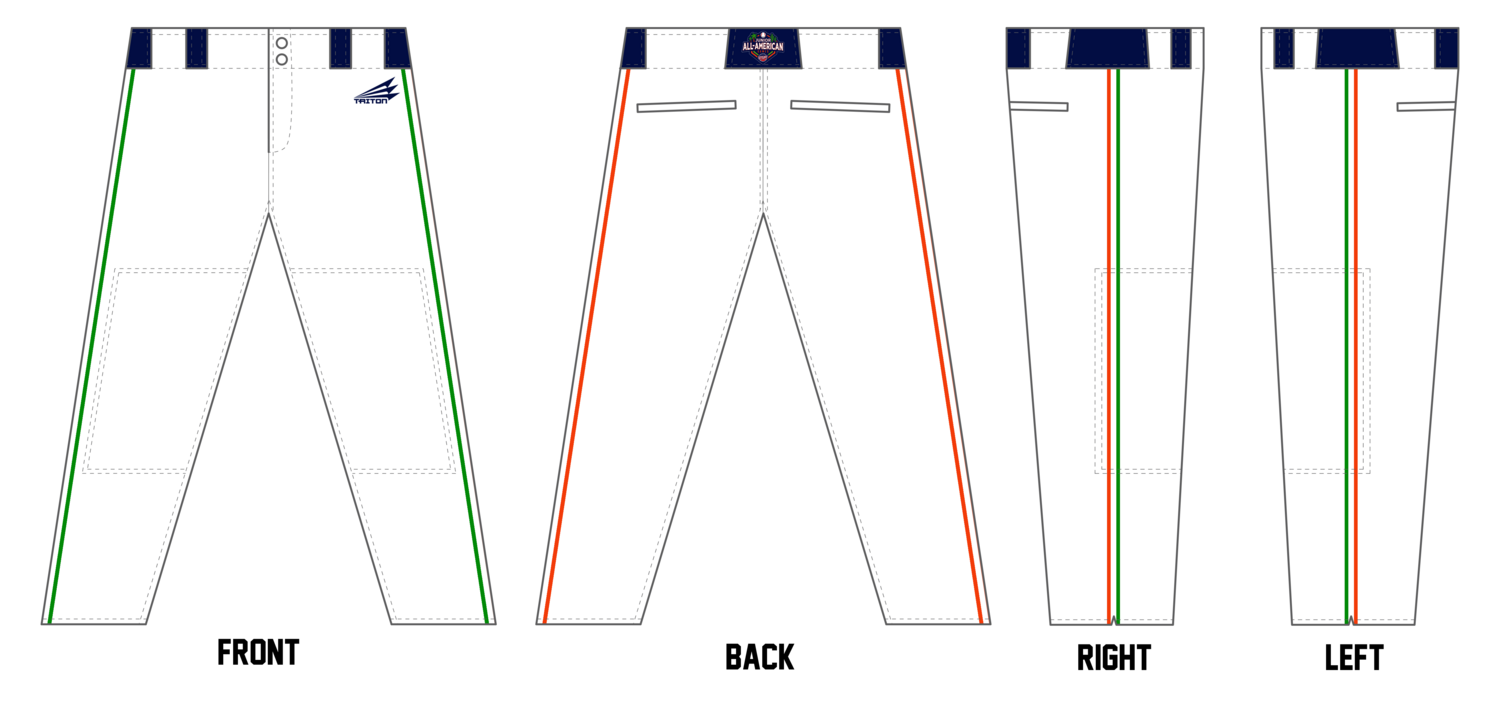 Game Day USA Junior All-Americans Custom Long Baseball Pant #BP1