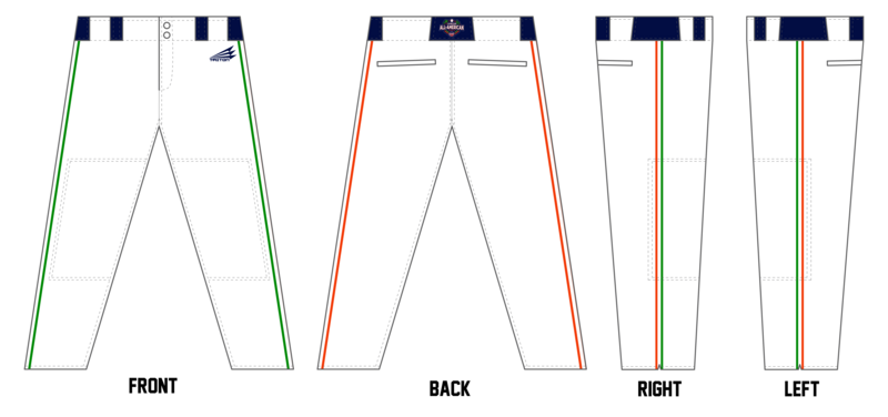 Game Day USA Junior All-Americans Custom Long Baseball Pant #BP1