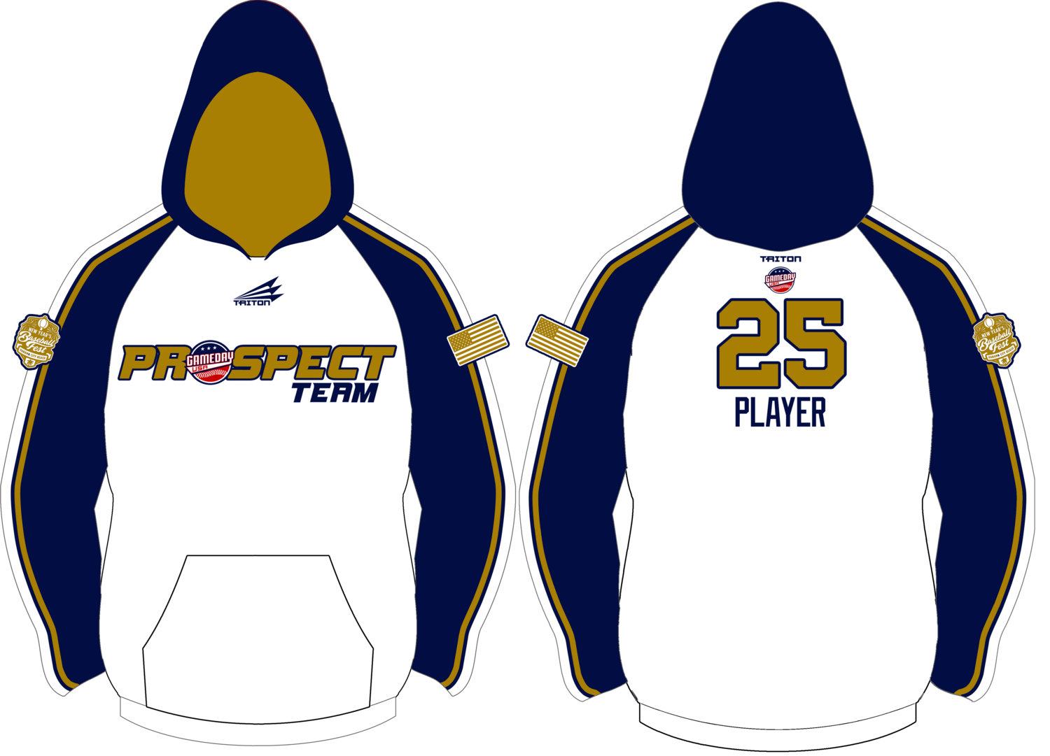 Game Day USA Prospect Team Custom Vulcan Hoodie #VH1