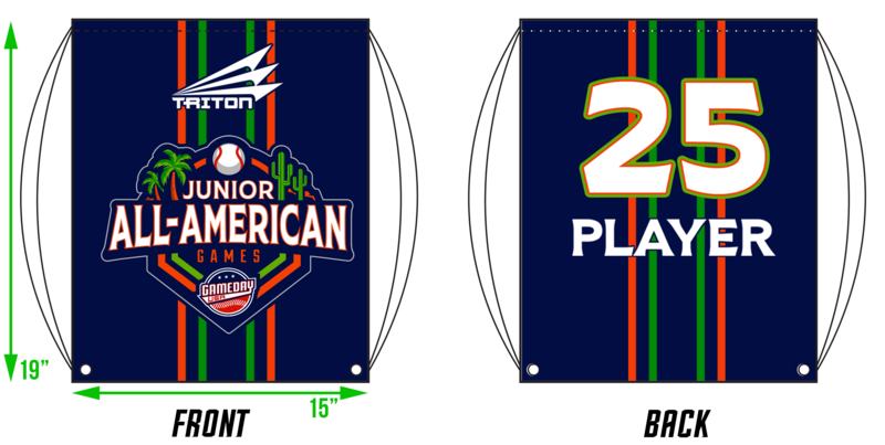 Game Day USA Junior All-Americans Custom Drawstring Bag #DB1