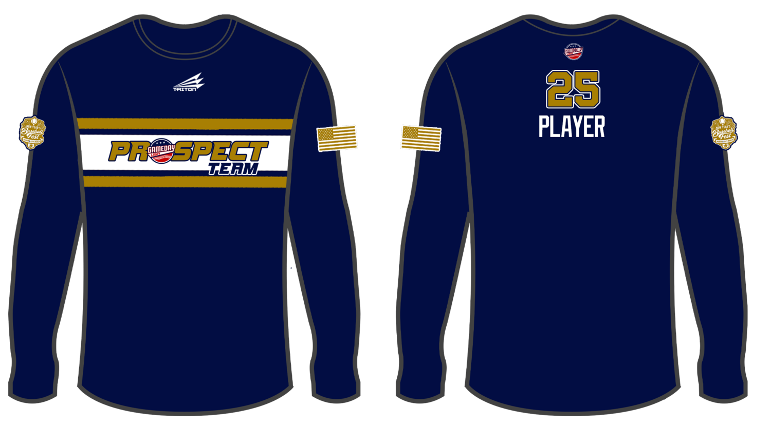 Game Day USA Prospect Team Custom Longsleeve HyperTee #LHT1