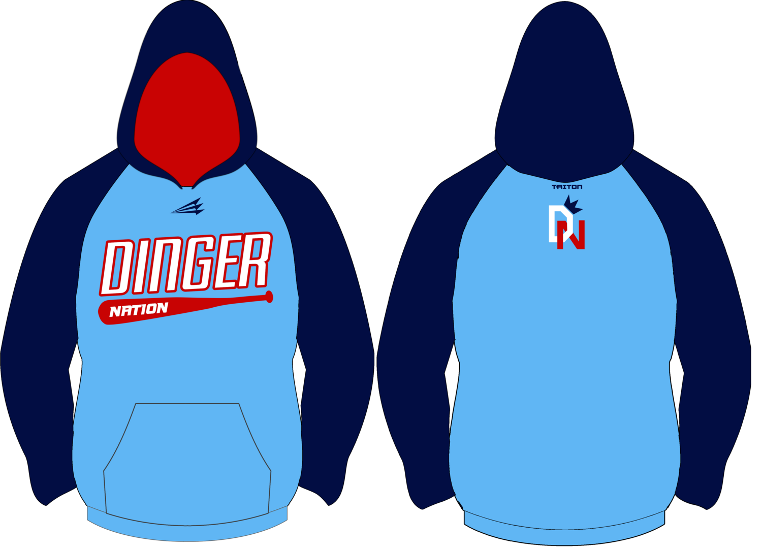 Dinger Nation Custom Vulcan Hoodie #VH1