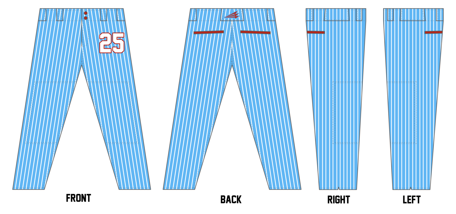 VeloTech Stacheman Elite Custom Long Baseball Pants #BP6A