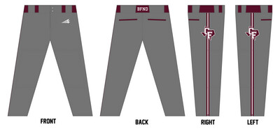 Cy-Fair HS Bobcats Custom Long Relaxed Baseball Pant #BP7B