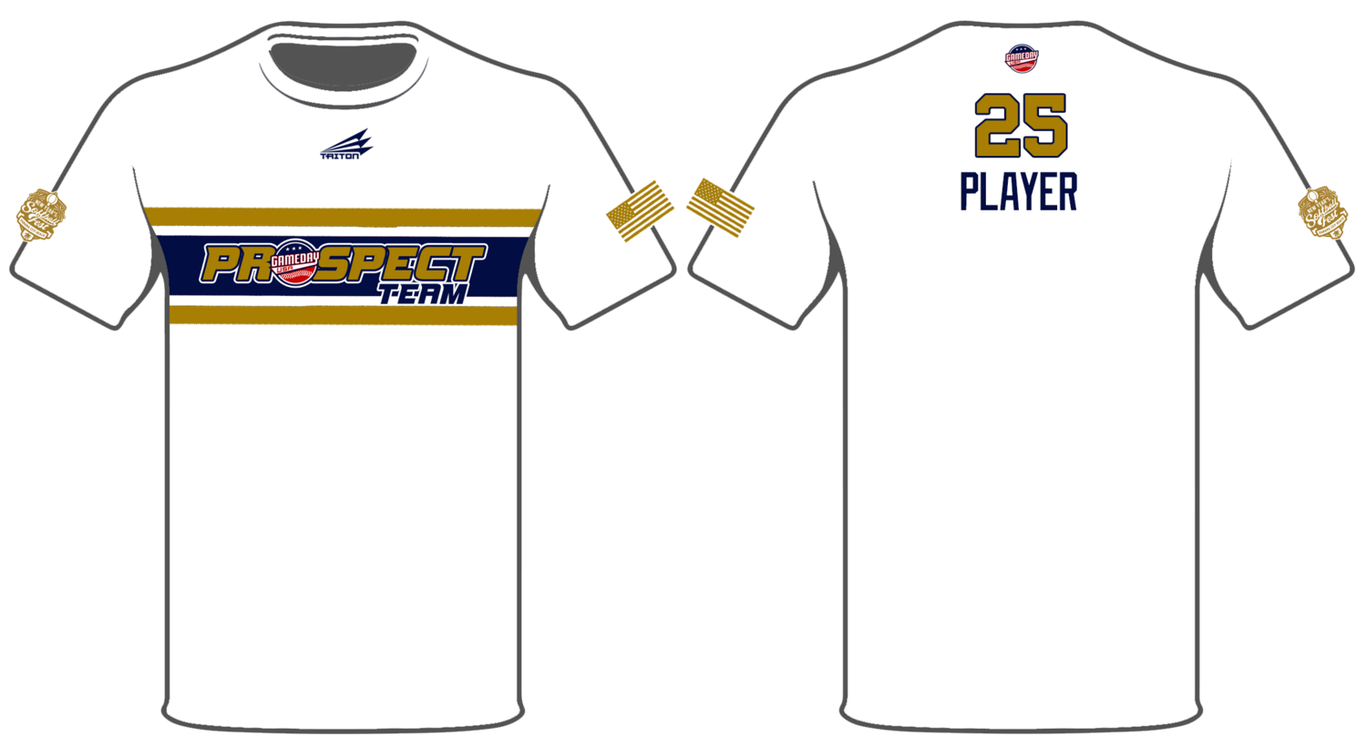 Game Day USA Prospect Team Custom Shortsleeve HyperTee #HT2