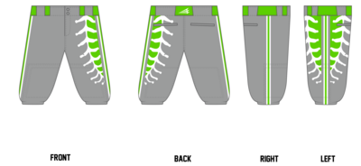 Richland County Raptors Custom Knicker Baseball Pant #BP5K