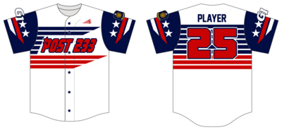 Post 233 Custom HexaFlex Baseball Jersey #J1C
